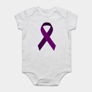 Purple Ribbon Awareness Day Baby Bodysuit